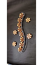 Boncuklu Zeytinlik 2 Adet Sunumluk Kahvaltı Çerez Tabağı - 3 Adet