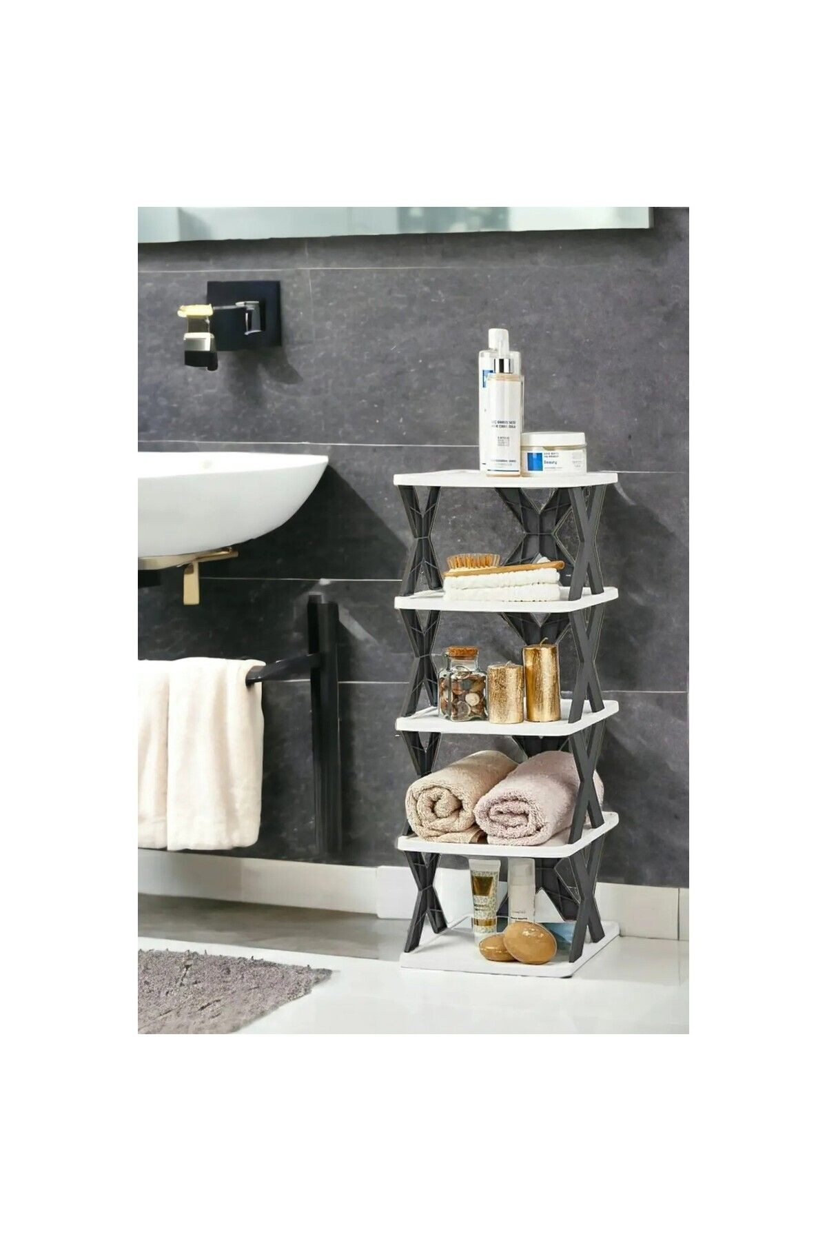 5 Katlı Ayyakkabılık Düzenleyeci Organizer,Baharatlık Oyuncak Ve Kitaplık Ayakkabı Depolama Saklama