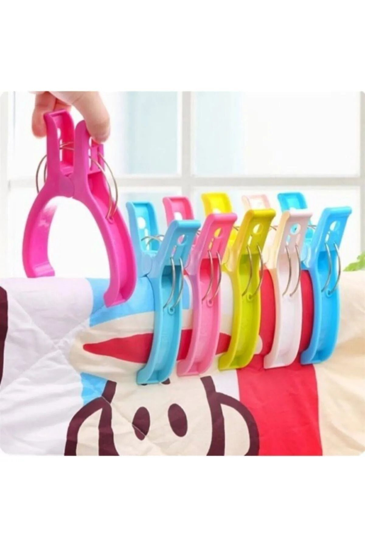 4 Adet XL Büyük Boy Şezlong Mandalı , Halı Asma Mandalı , Battaniye Ve Plaj Havlusu Mandalı