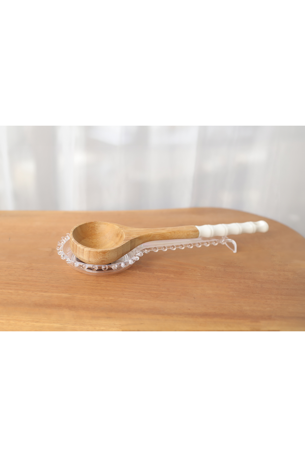 Bade 3 Adet Boncuklu Kaşıklık Tezgah Üstü Kirli Kaşık Kepçe Altlığı 28 Cm