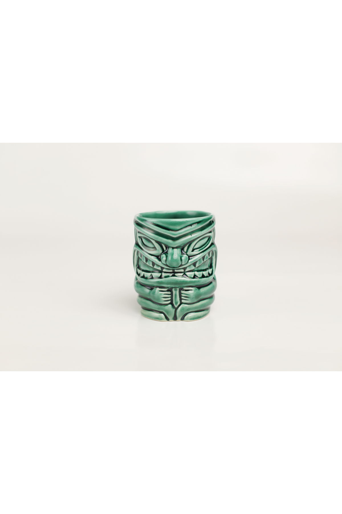 Tiki Kokteyl Ve Meşrubat Bardağı Kulplu 350 ml Yeşil Kupa C5