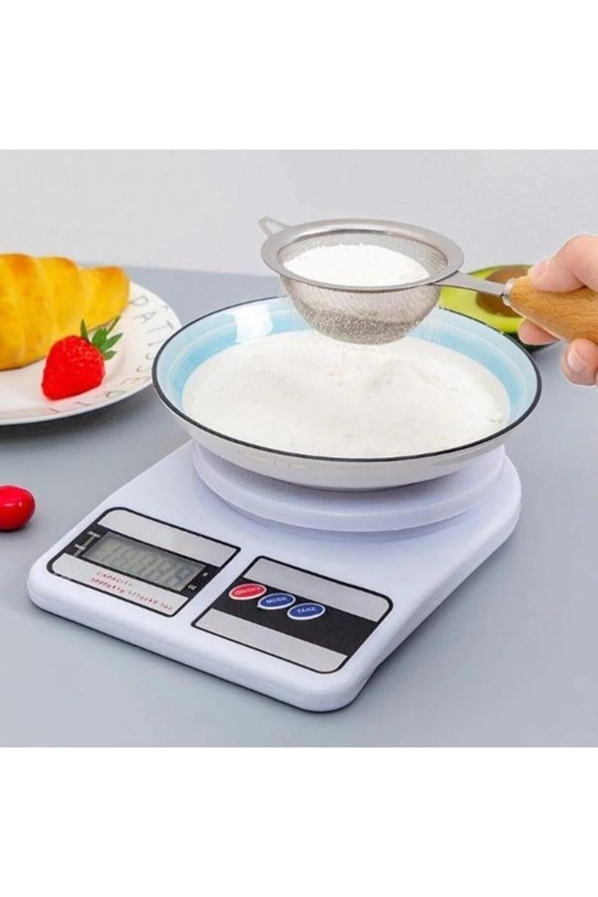 Dijital Hassas 10 Kg Mutfak Terazisi Tartısı Lcd Ekranlı