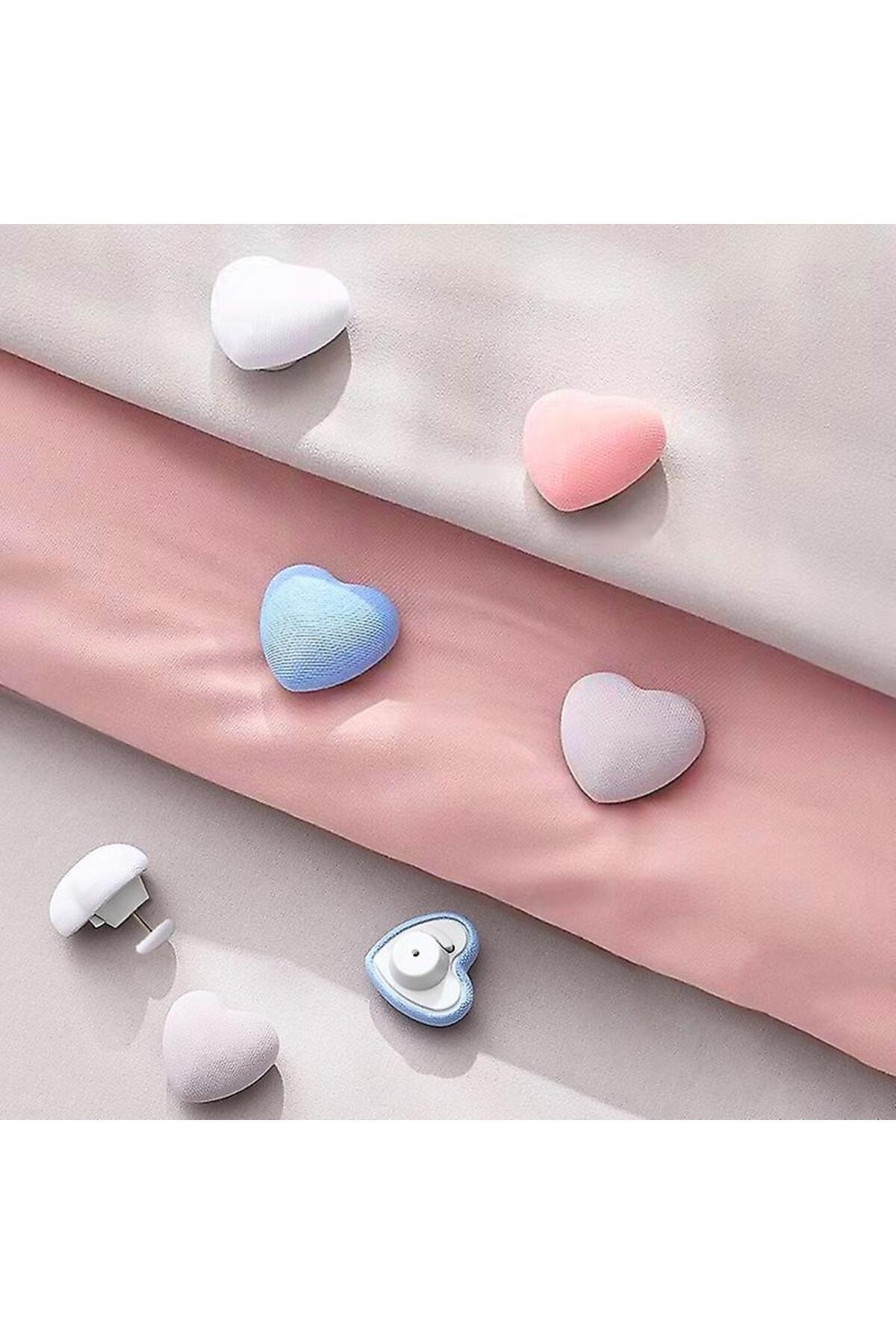 Kalpli 8'li Yorgan Nevresim Sabitleme Iğnesi Düğmeli Klips Çarşaf Yorgan Kılıfı Sabitleyici