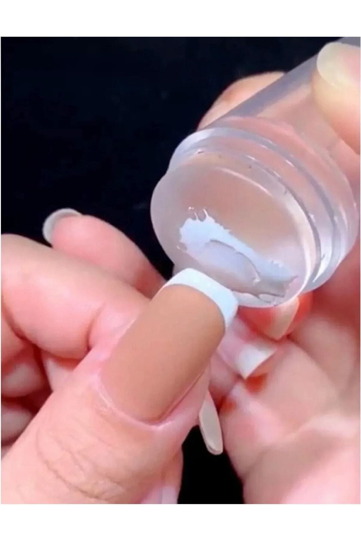 Tırnak Baskı Aparatı Silikon Başlıklı Stamper Baskı French Baskı Aparatı Tırnak Süsleme Desen Verme